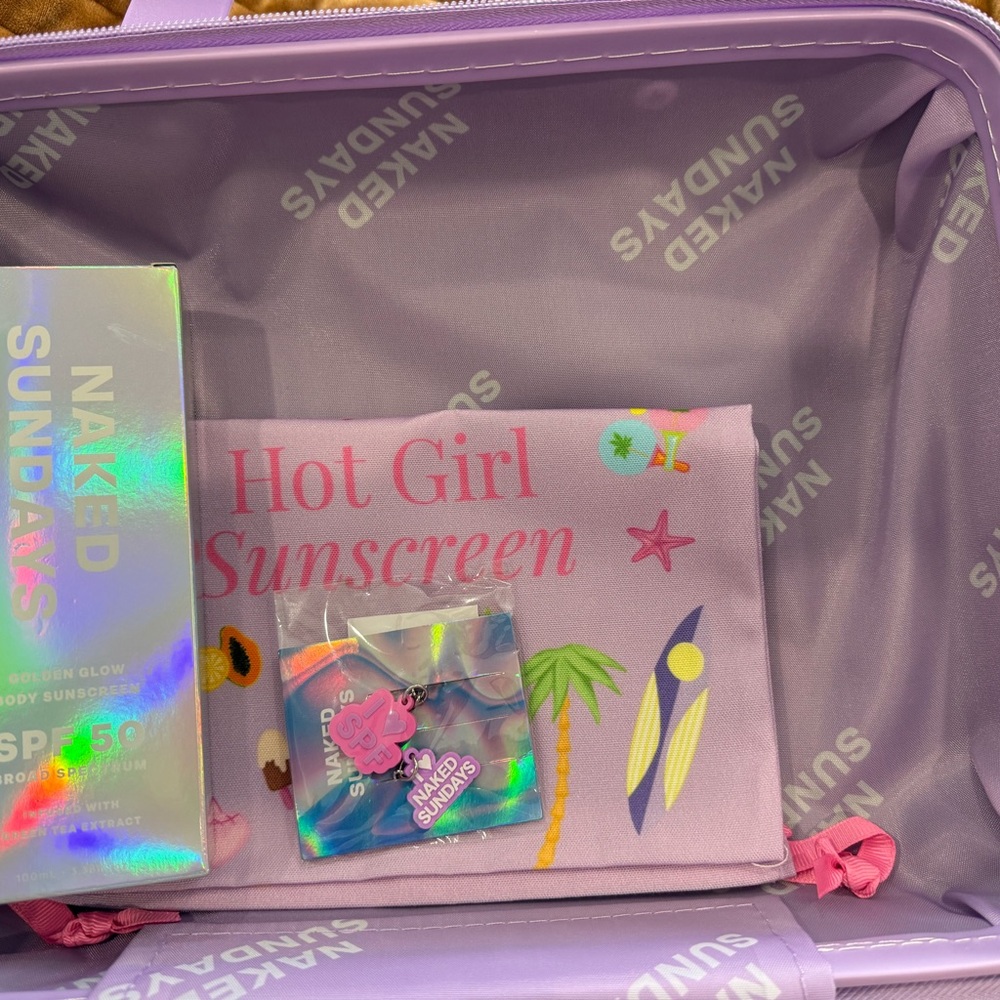 Naked Sundays Purple Skincare Case with all the fun products - Picture 4 of 6